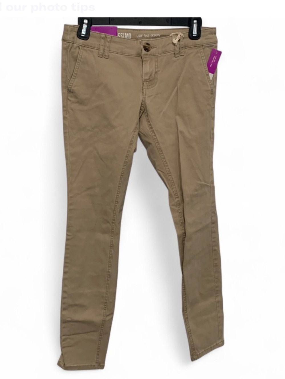 NWT Mossimo Supply Co. Low Rise Skinny Khaki Pants